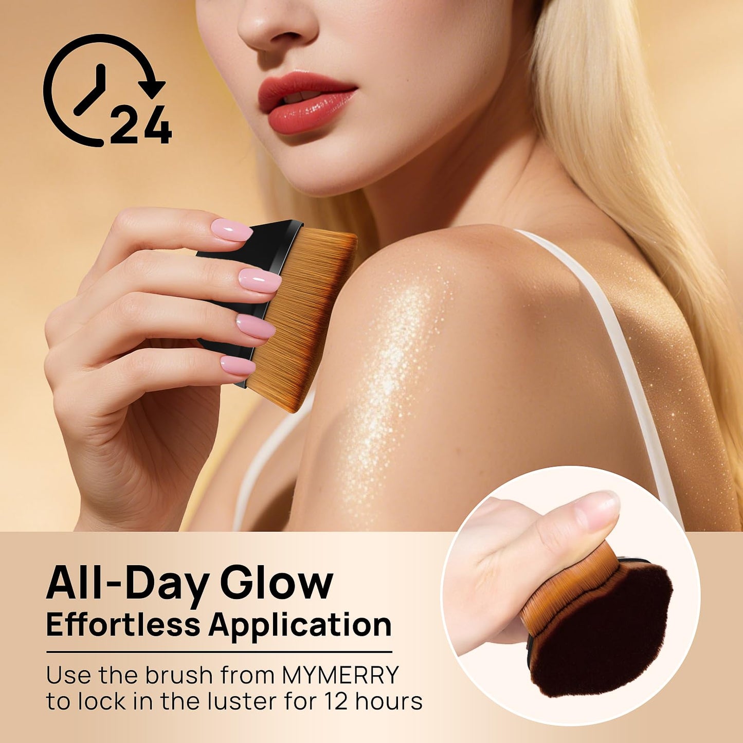 MYMERRY Body Shimmer Oil, 50ml Sunscreen Liquid Highlighter Bronzer Body Glitter Oil Long Lasting Moisturizing Makeup Lotion Illuminate Serum Glow Shimmer Skin 1.7 Fl Oz（Shining White #03）