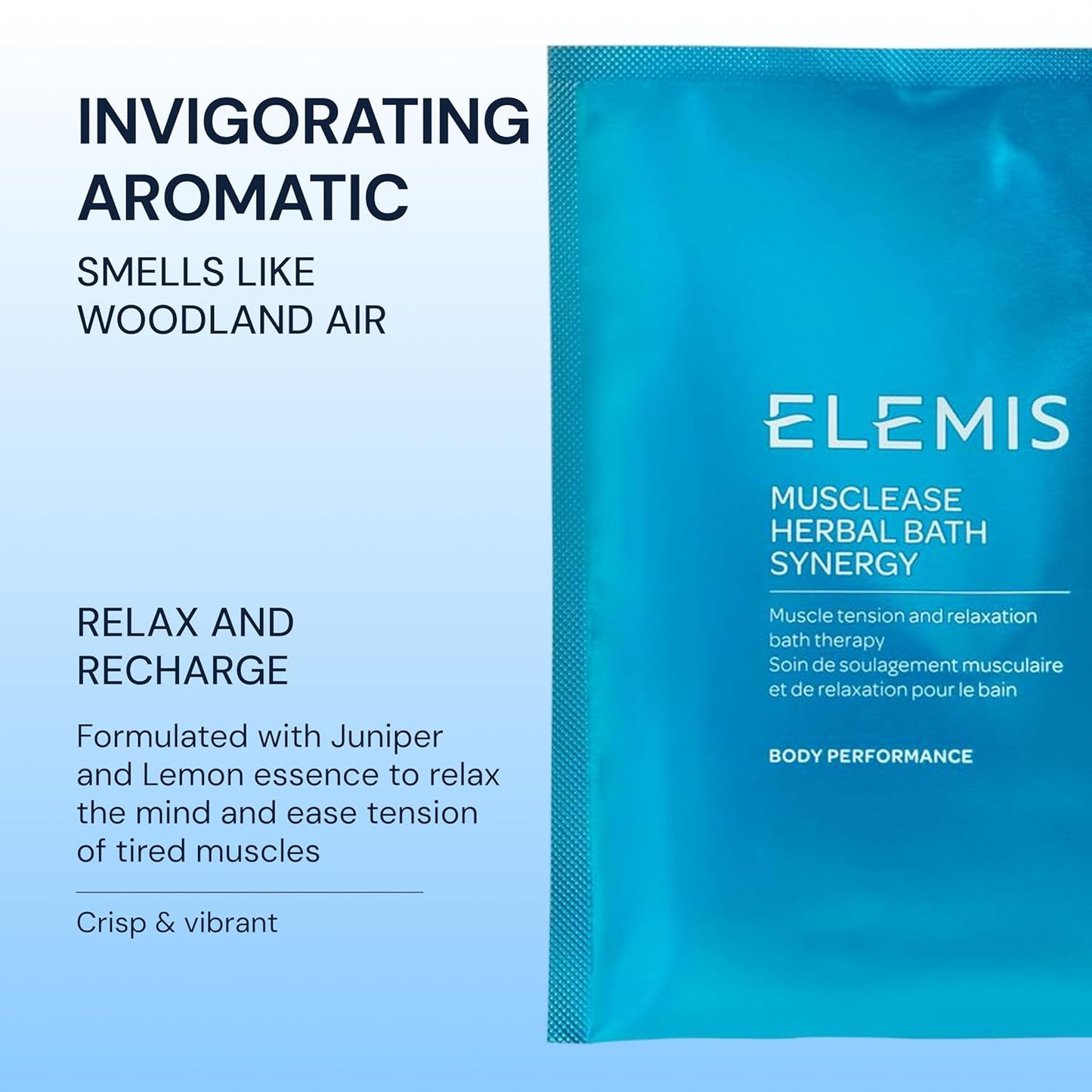 ELEMIS Musclease Herbal Bath Synergy | 10 Pack Muscle Relief Soak for Tension & Recovery