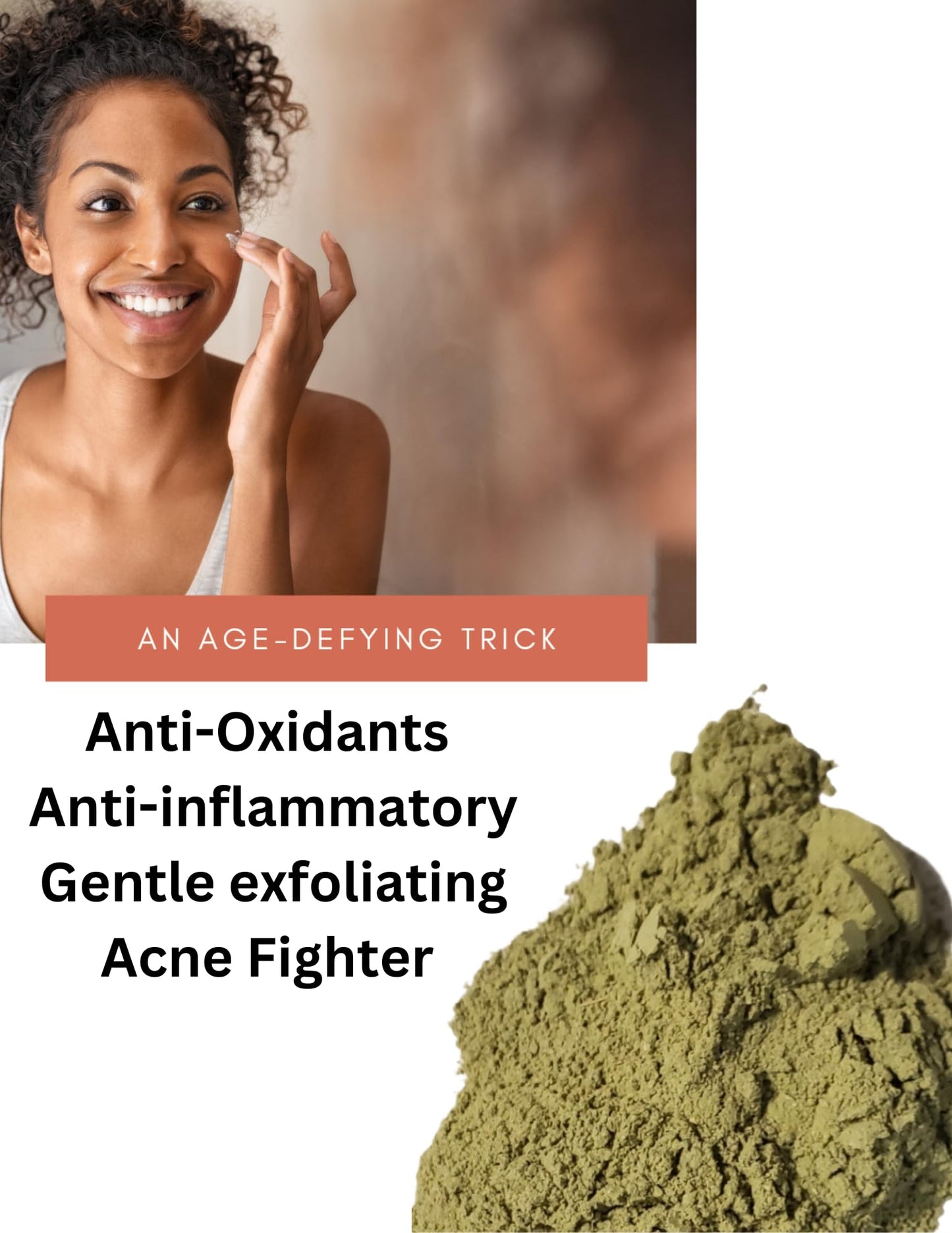 Qasil Powder, Ancient Remedy, Natural Cleanser, Deep cleansing Mask for Hair, Body and Face, Helps with Acne and pimples, Brightens the Skin