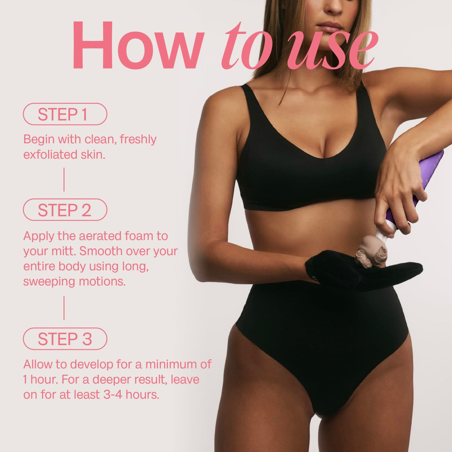 BALI BODY Deep Violet 1 Hour Express Self Tanner – Fast-Acting, Weightless Self Tanner for Natural Bronze – No-Transfer, Hydrating Quick Tan Mousse for Smooth, Radiant Skin