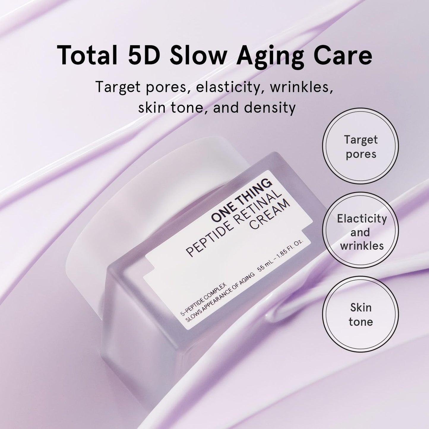 Peptide Retinal Cream - Anti-Aging Vitamin A Face Cream for Smoother Skin | 1.85 fl. oz (55ml)