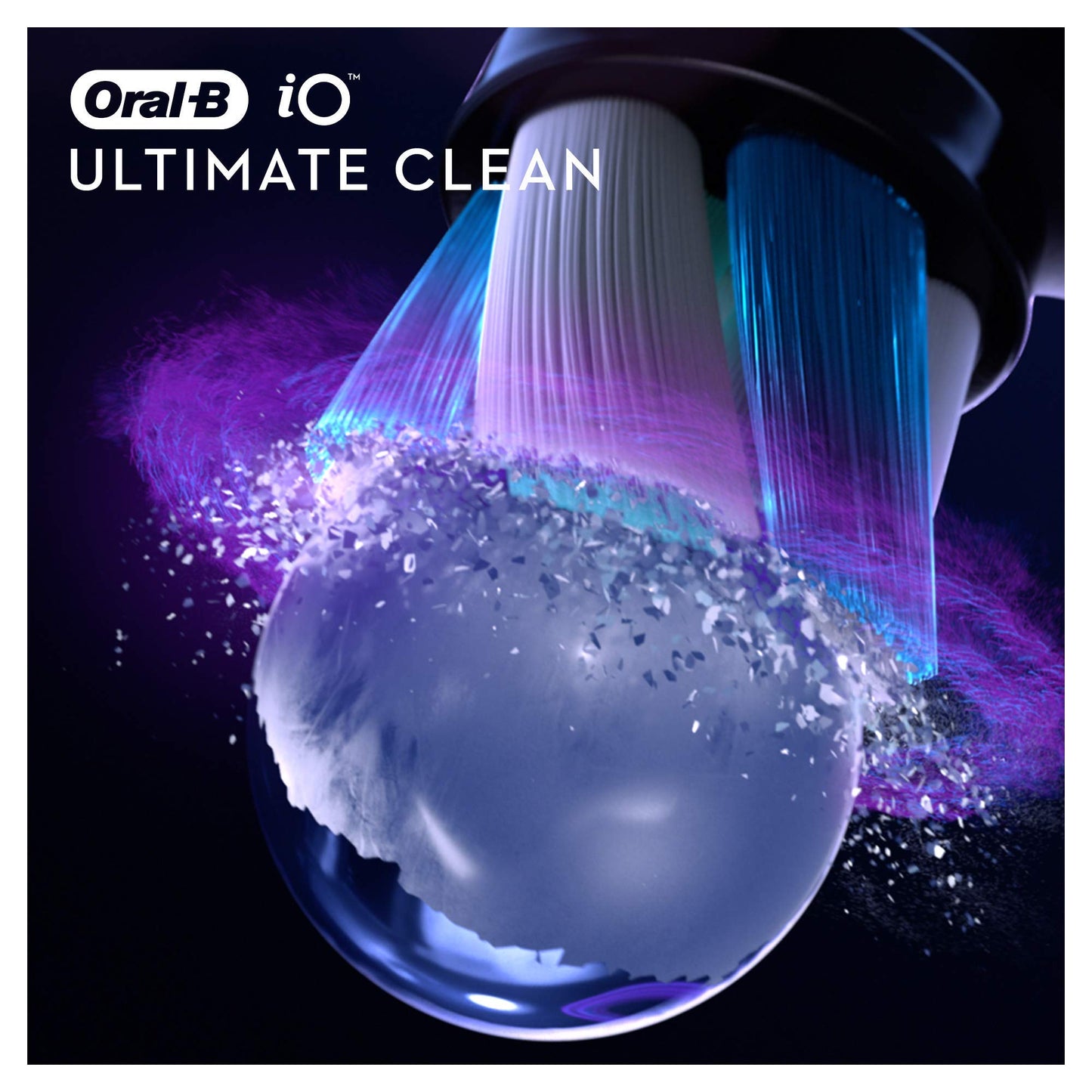 Oral-B iO Ultimate Clean Replacement Brush Heads, Advanced Deep Cleaning, Black, Pack of 4