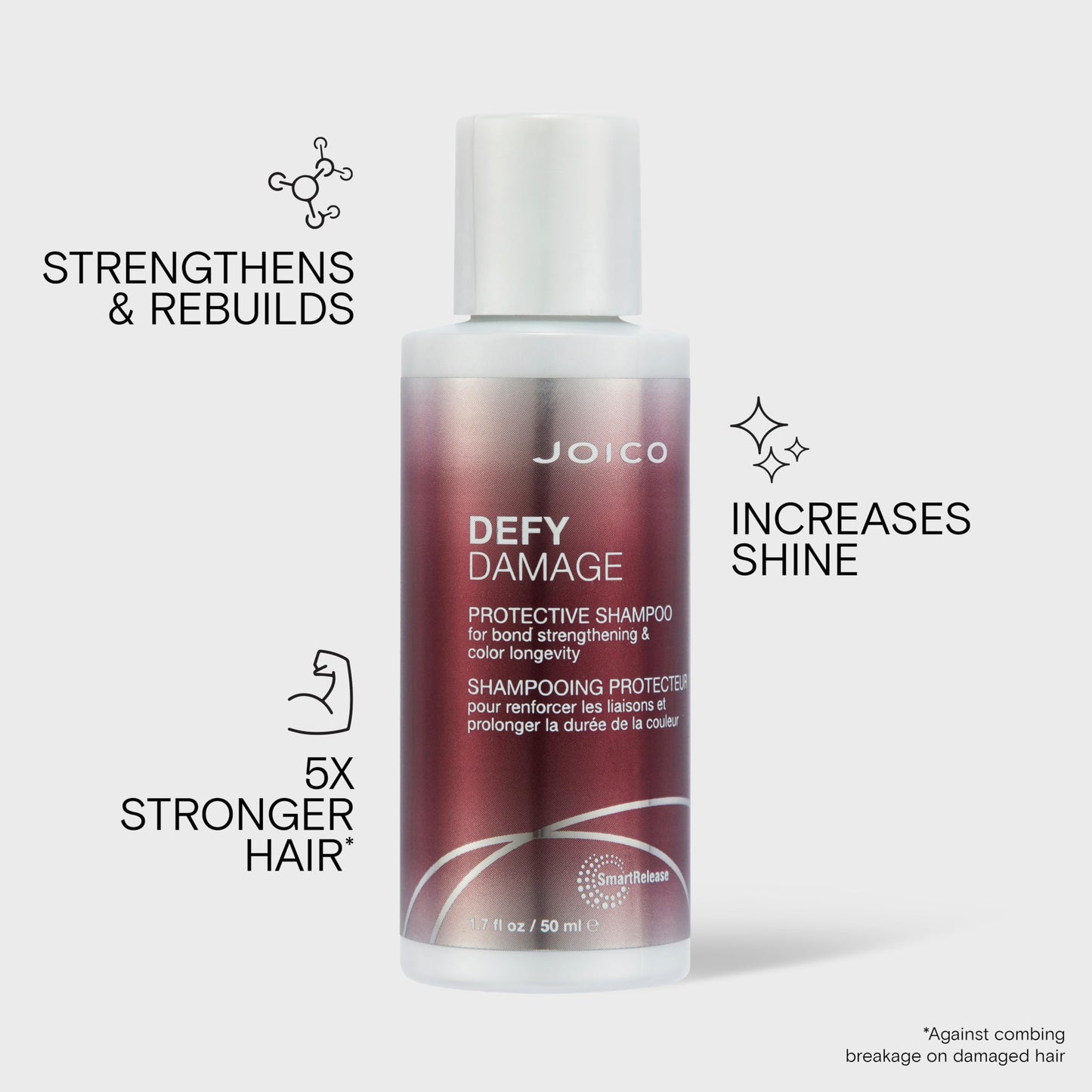 Joico Defy Damage Protective Shampoo | For Color-Treated Hair | Strengthen Bonds & Preserve Hair Color | With Moringa Seed Oil & Arginine