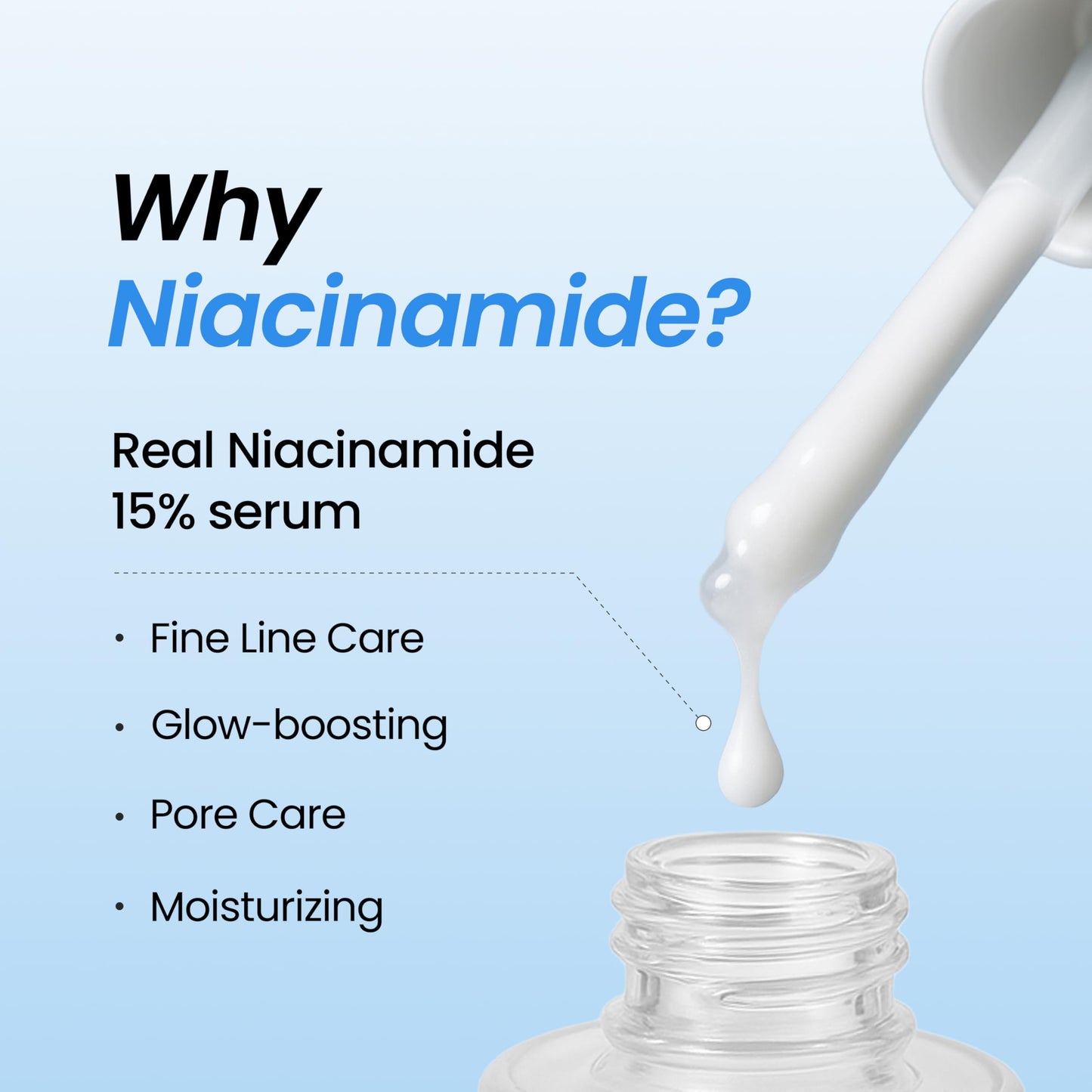 DERMALOGY by NEOGEN Real 15% Niacinamide Serum - Pore Minimizing & Even-Tone Face Serum with Zinc & Ferulic Acid for the Look of Dark Spots & Oil Control, Vegan, Korean Skin Care 1.01 oz (30 ml)