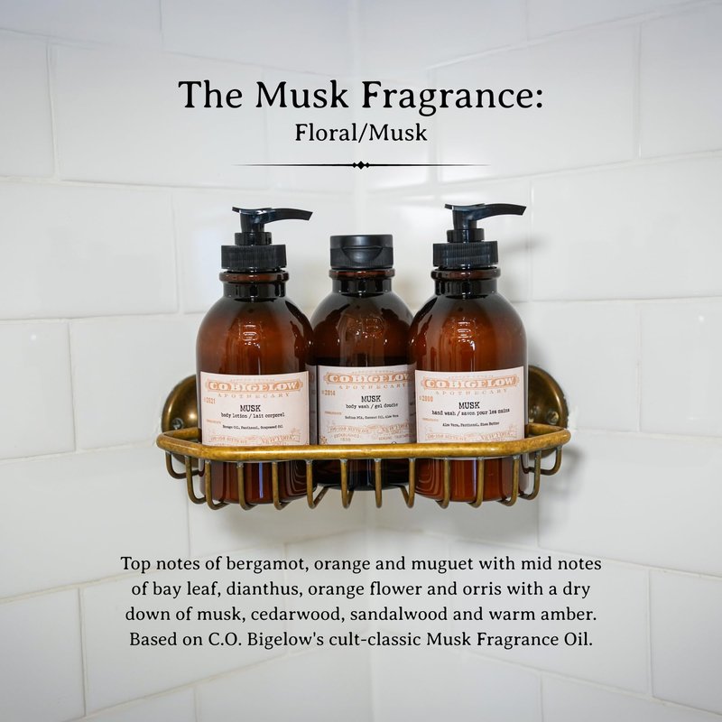 C.O. Bigelow Musk Hand Wash, Iconic Collection Liquid Hand Soap with Shea Butter, Glycerin, Aloe Vera, 10.5 Fl Oz