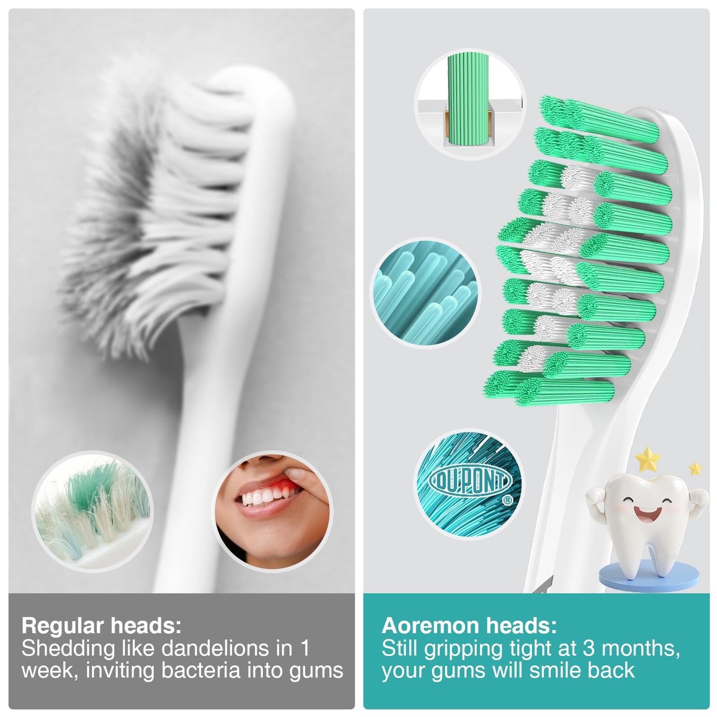 AoremonToothbrush Heads for Philips Sonicare E Series