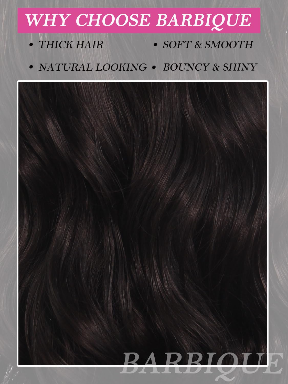 Barbique Synthetic Lace Front Wig for Women, Natural Black Synthetic Wig 13x6 Hd Lace Front 26 Inch Long Wavy Heat Resistant Fiber Deep Parting with Baby Hair Natural Hairline