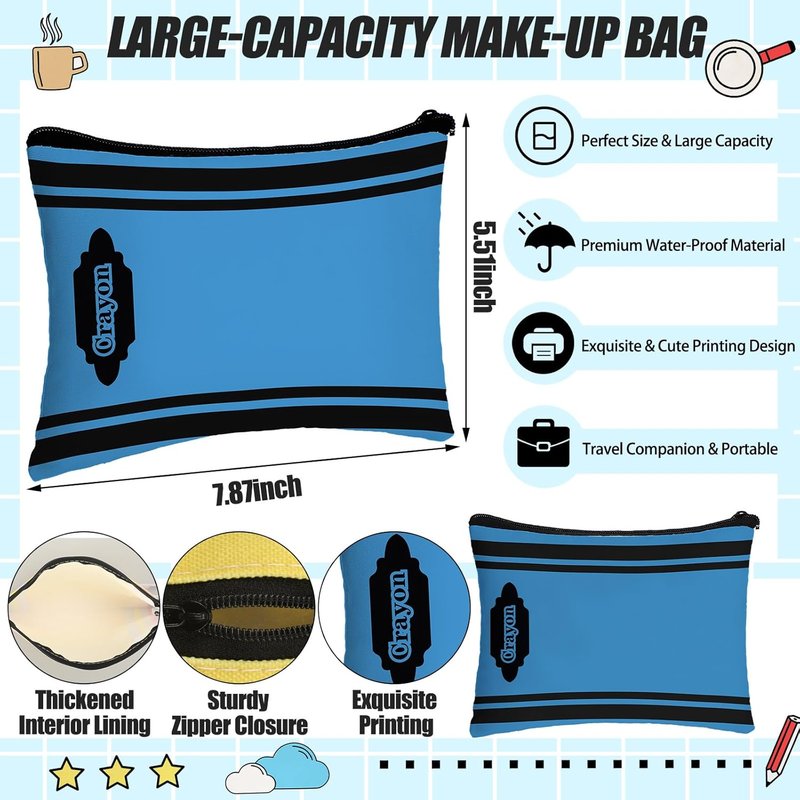 Canvas Tote Bag for Teachers - Bulk Thank You Gifts | Pencil Pouch & Makeup Bag Set