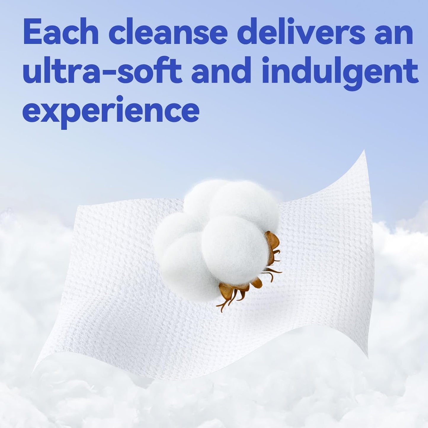 Ultra Soft Disposable Face Towels - 100% Biobased Makeup Remover Wipes for Sensitive Skin | XL, Odor-Free, 55 Count