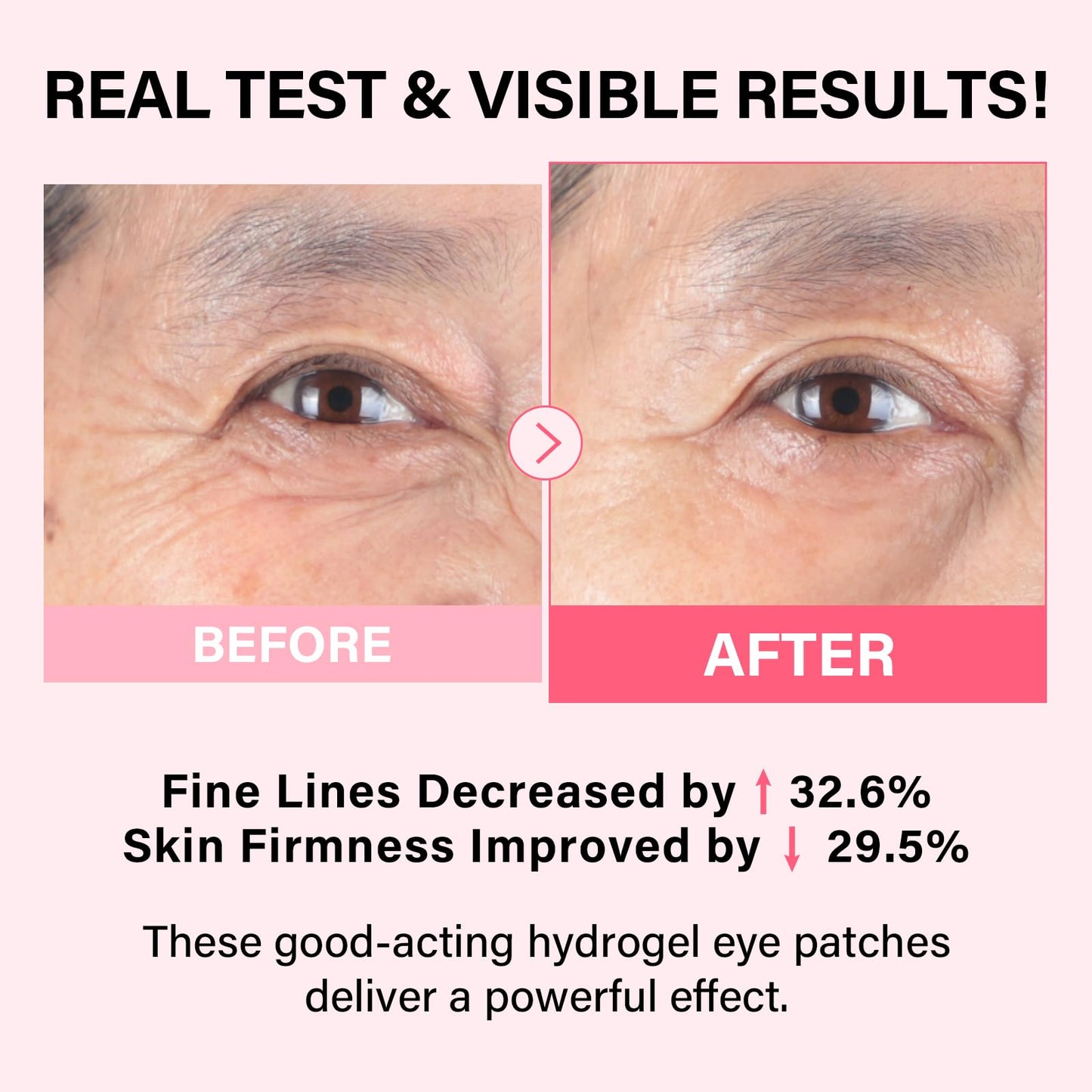 iMethod PDRN Collagen Boost Eye Patches - Under Eye Mask, Instant Lift Eye Mask for Reduce Fine Lines & Wrinkles, Firming Under Eye Patches for Dark Circles, Puffy Eyes, Eye Bags, 8 Pairs