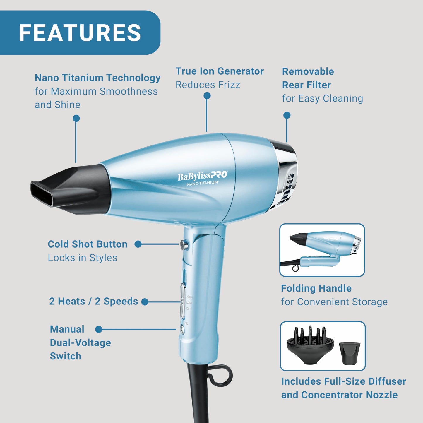 BaBylissPRO 1 1/4" Digital Ionic Flat Iron, Hair Straightener, Shorter Plates