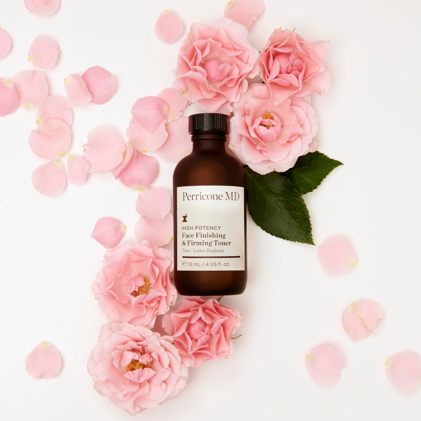 Perricone MD High Potency Face Finishing & Firming Toner - Gentle Toner with DMAE, AHA, & Rosewater - Visibly Tightens Pores, Revitalizes, & Smooths Uneven Texture for Firmer, Refined Skin - 4 fl oz
