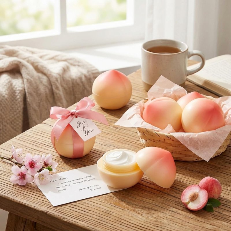 Swiffen 12 Pcs Peach Hand Cream Set Cute Mini Travel Size Hand Lotion Bulk Gifts for Women Nurses Bridal Shower Birthday Party Favors Sweet & Peach Scented Hydrating Shea Butter Moisturizer