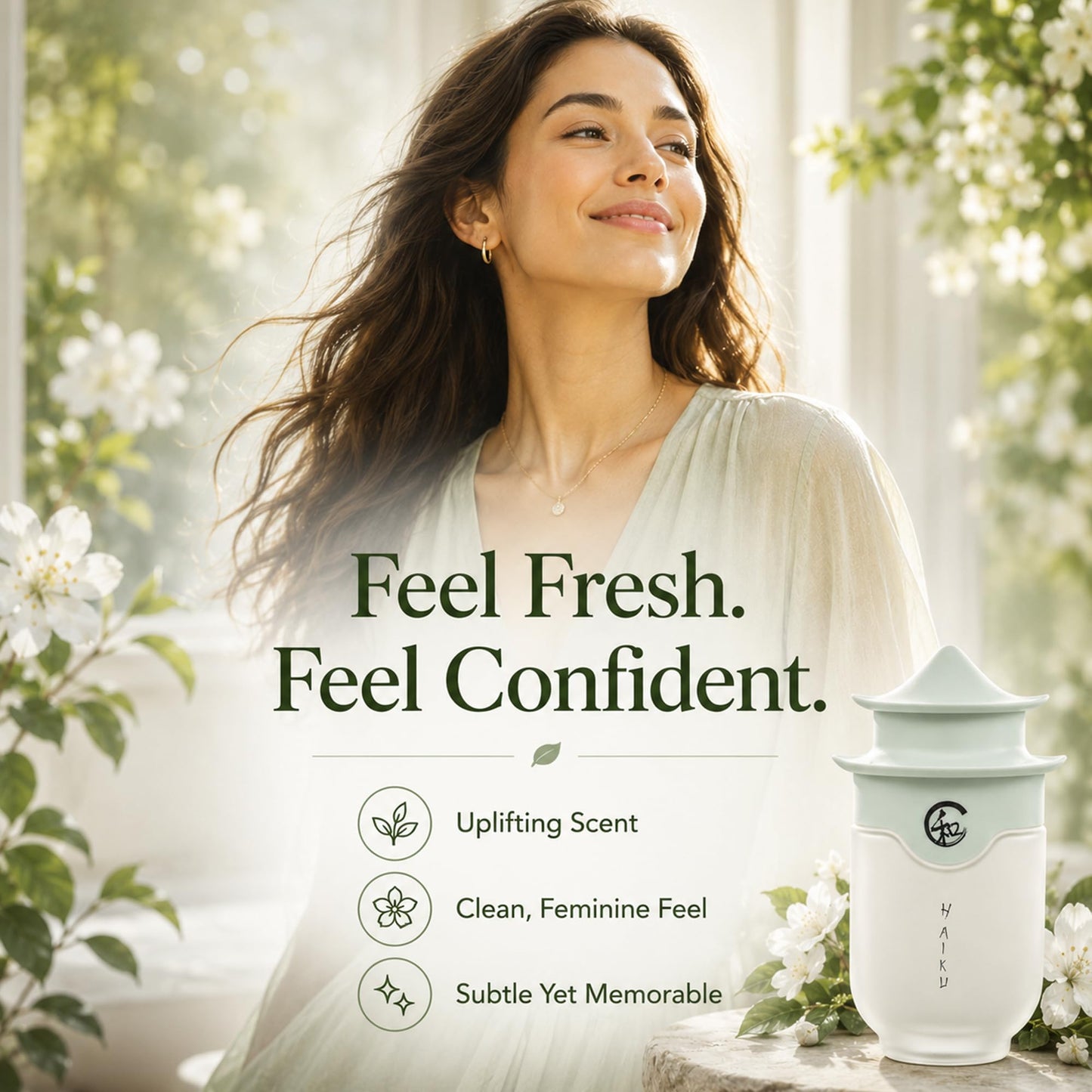AVON Haiku Eau de Parfum for Women – Nature Inspired Women’s Fragrances – Fresh Green Floral Long Lasting Perfumes for Women with Japanese Yuzu – 1.7 fl oz Womens Signature Perfume for Daily Zen Wear