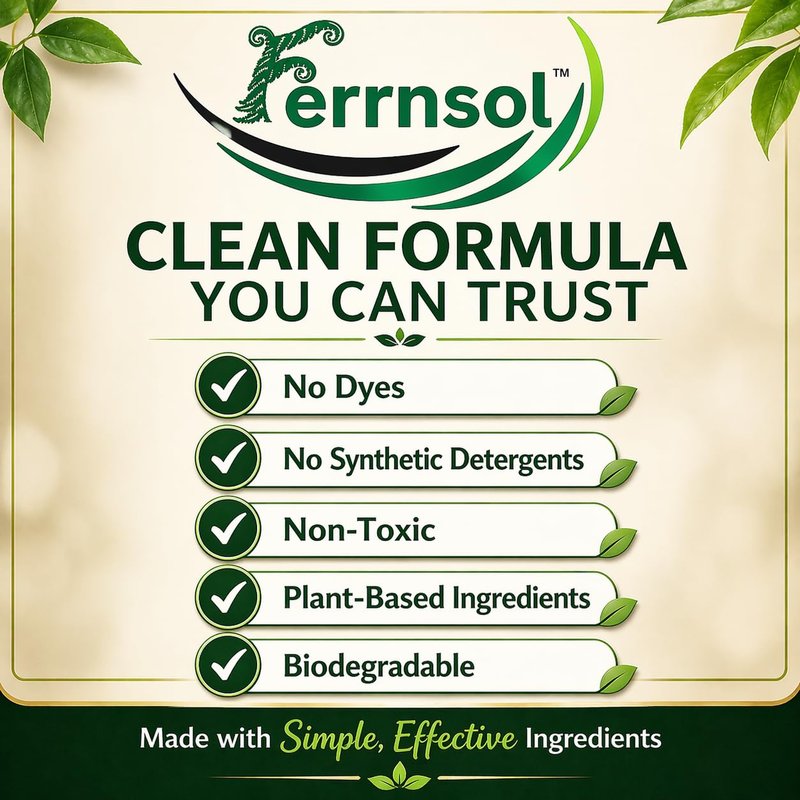 Ferrnsol AP Castile Liquid Soap (1/2-gallon) – Unscented, Fragrance-Free, Refill – Natural Multi-Purpose Soap for Home, Hands, and More – Gentle, Non-Toxic Formula – 64oz, Made in USA