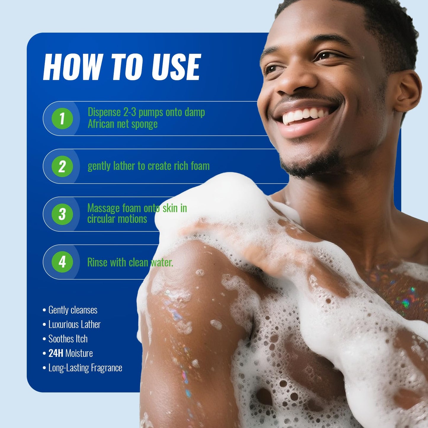CHARMPOO Natural Antifungal Body Wash: Tea Tree Fights Fungus, Eliminates Odor, Relieves Itching Formula for Sensitive Skin and Active Lifestyles 16.3 FL OZ