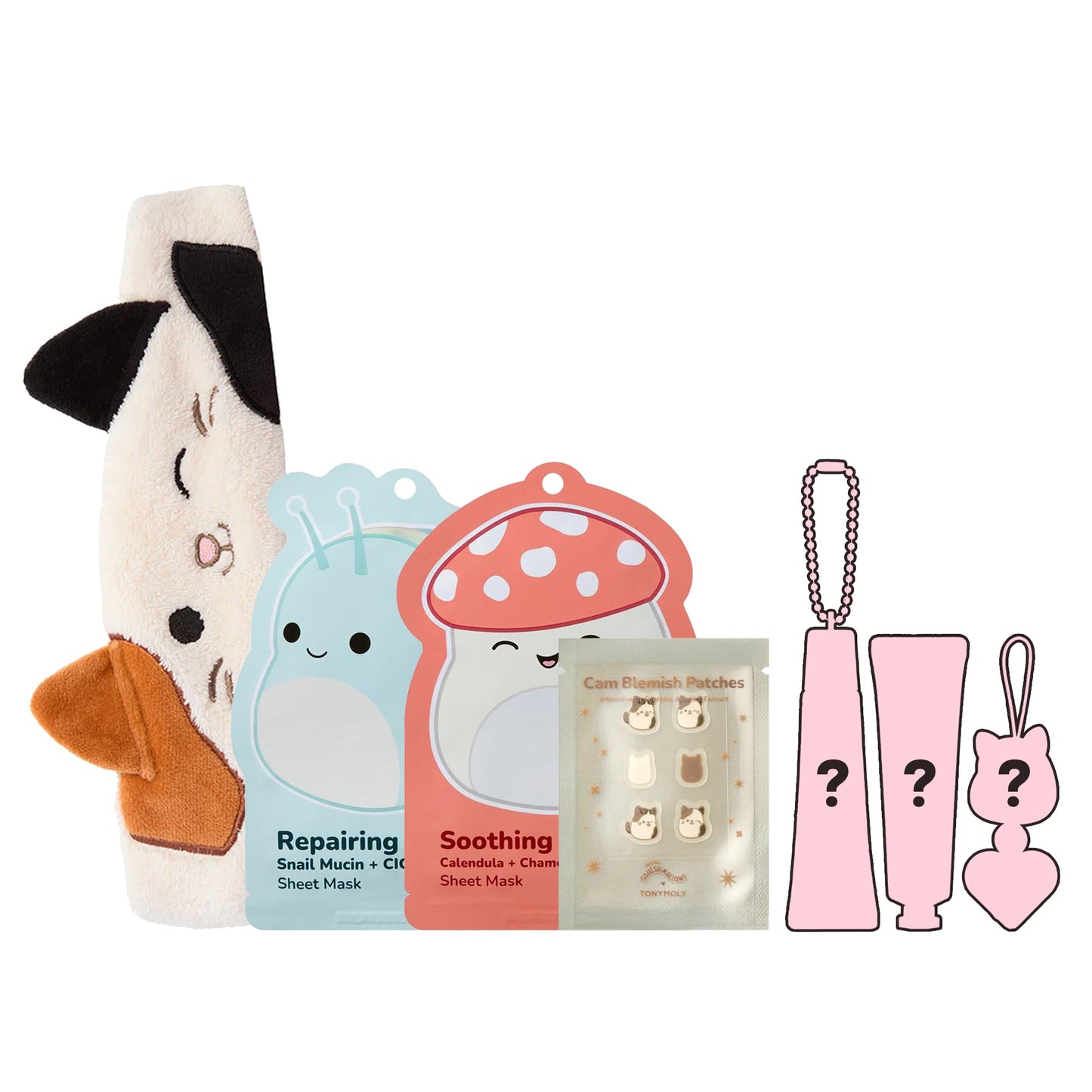 TONYMOLY x Squishmallows Advent Calendar 2025-7-Day Skincare Giftset with Hand Cream, Lip Gloss, Sheet Masks & Cute Holiday Set For Girls