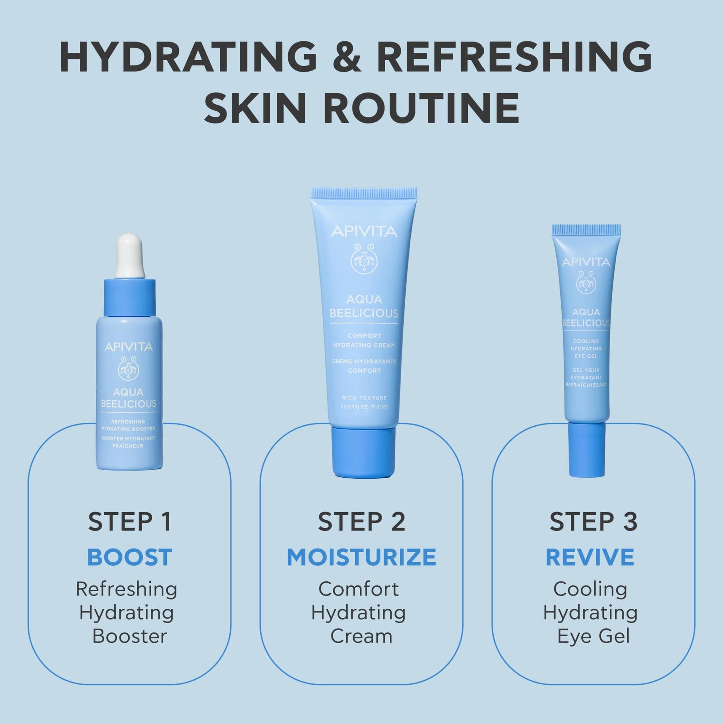 Apivita Aqua Beelicious Eye Gel, Cooling Hydrating Eye Gel with Honey, Jasmine & Flowers