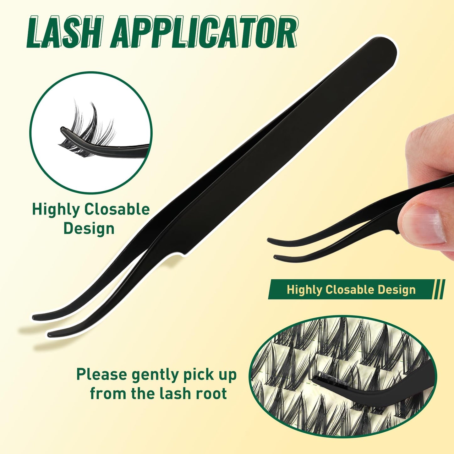 KEYYOULASH Lash Clusters Kit Natural 120pcs 8-18MIX Lash Extension Kit with Spiky Lash Clusters D Curl with Bond and Seal,Remover,Applicators for DIY Manga Eyelash Clusters at Home (KY07 Kit)