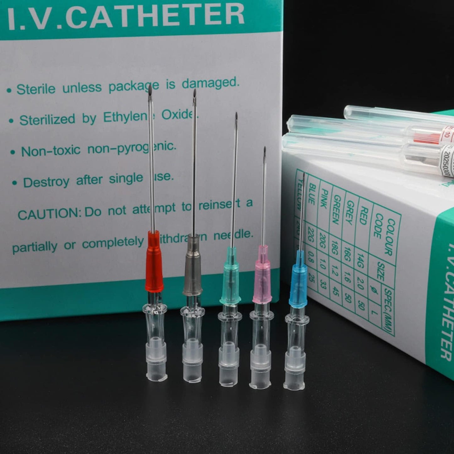 Prgislew Catheter Piercing 50Pcs - 16G Catheter Piercing Tool Ear Nose Piercing Hollow for Lip Tongue Belly Nipple Cartilage Ear Nose Piercing Kit Piercing Tools