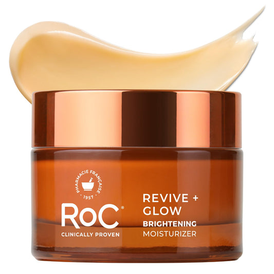 RoC Multi Correxion Revive + Glow 10% Vitamin C Moisturizer for Face, Anti-Aging Gel Cream, Instant Glow, Hypo-Allegenic, Oil-Free, 1.7 Ounces (Packaging May Vary