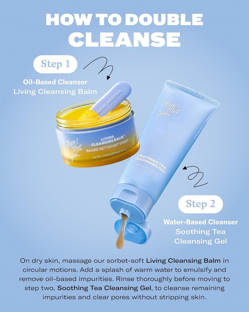 Living Cleansing Balm - Makeup Remover & Face Cleanser | Vegan Korean Skincare, Non-Stripping Formula