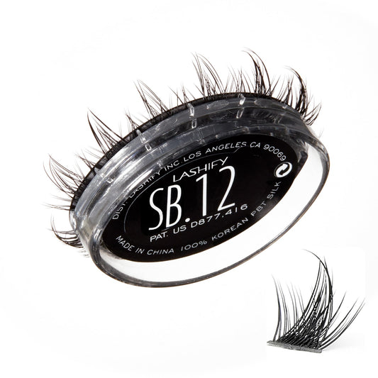 Lashify Star Burst 14mm Gossamer DIY Eyelash Extensions Refill, The Ultimate Multi-Length Multi Layered Lash, Black, Easy False Lashes