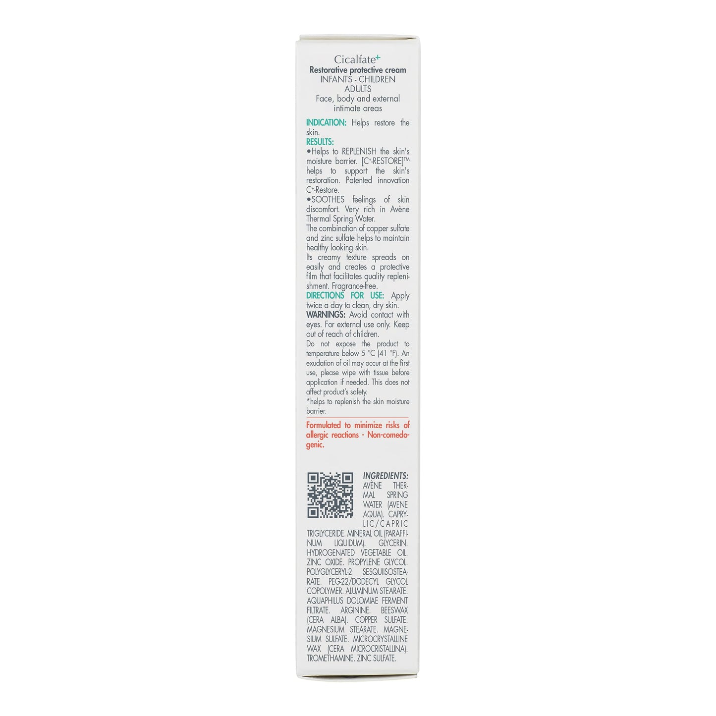 Avène Cicalfate+ Restorative Protective Cream, Face Moisturizer, Skin Face Cream, Body Cream for Sensitive Skin, Helps Restore Skin Barrier, Restorative Cream, Safe for Infants, Kids & Adults