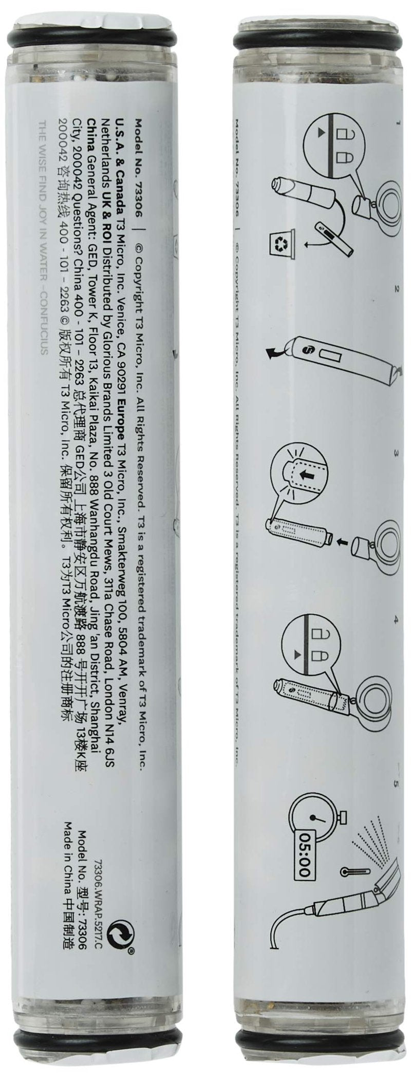 T3 Source Hand-Held Showerhead Replacement Water Filter (Pack of 2)