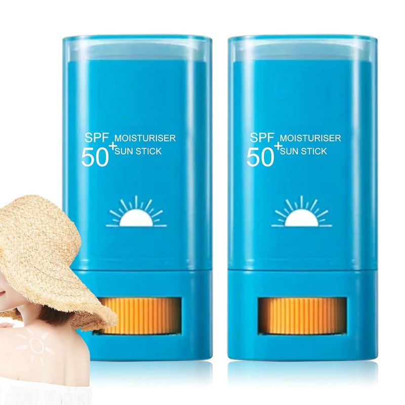 SPF 50+ Face Sunscreen Stick - Oil Control & Lightweight Formula | 2 Pack