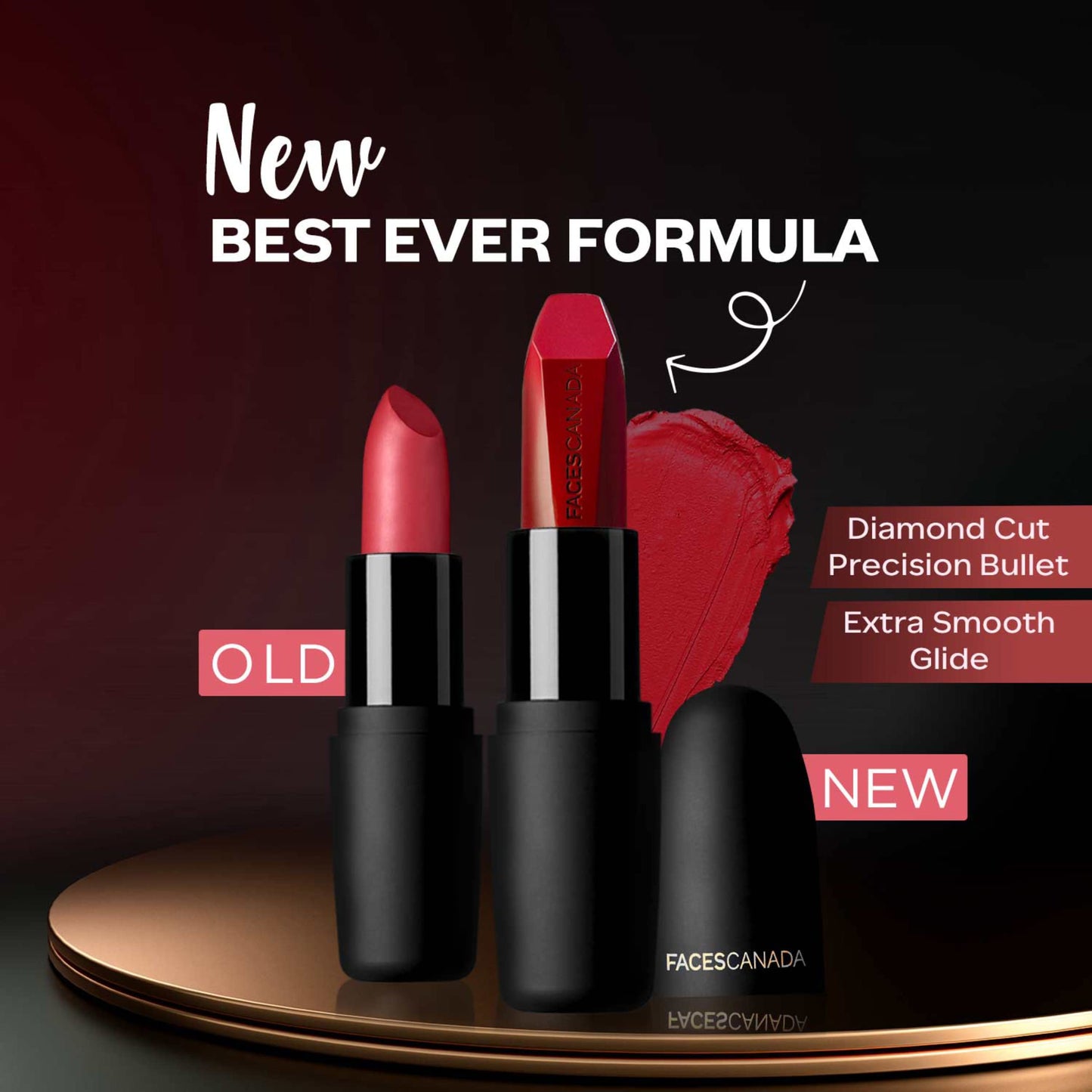 Matte Lipstick in Royal Maroon - Weightless Finish by Faces Canada