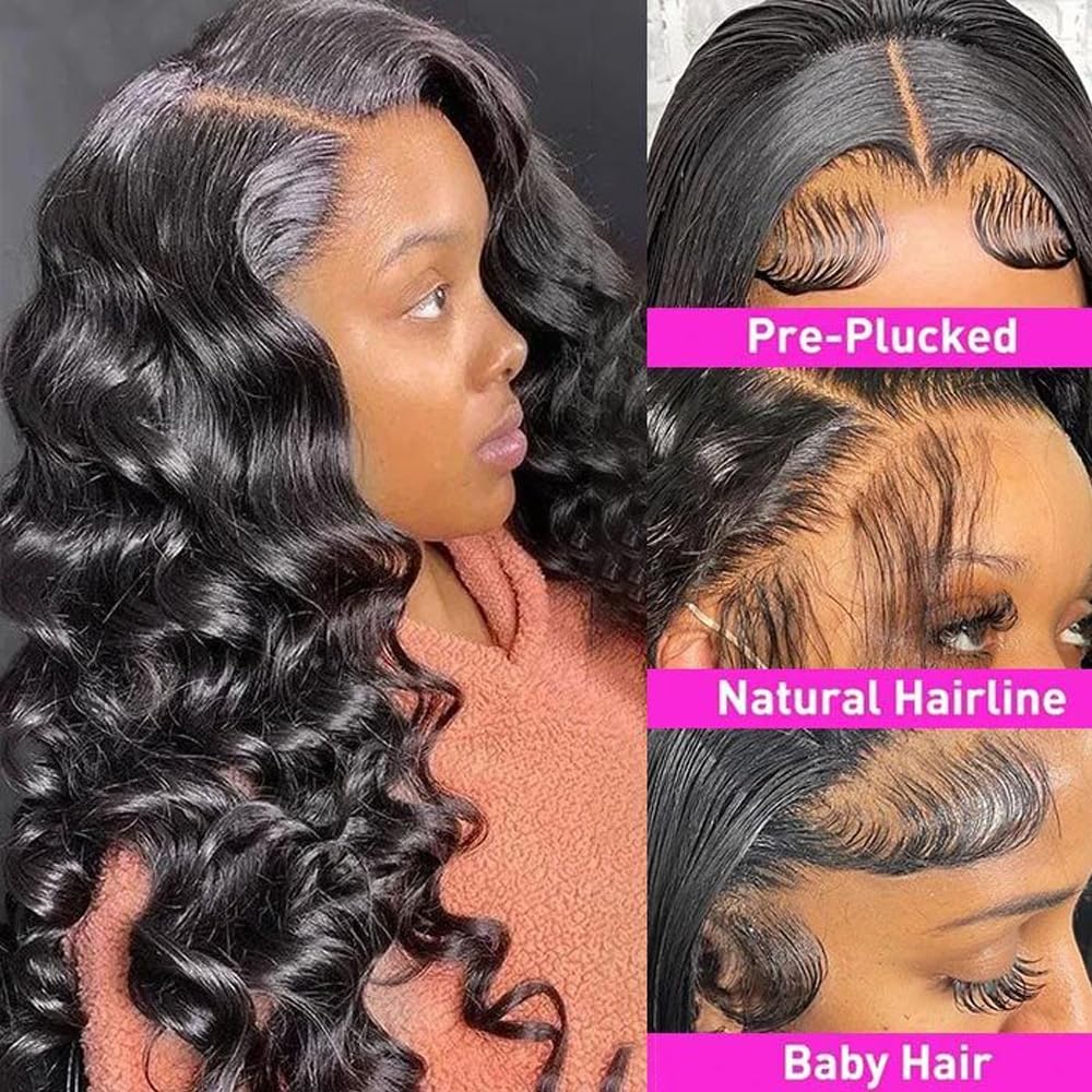 16 Inch 4x4 HD Lace Closure Brazilian Virgin Human Hair Natural Wave Transparent Lace Closure Pre Plucked with Baby Hair Free Part Natural Wave Hair