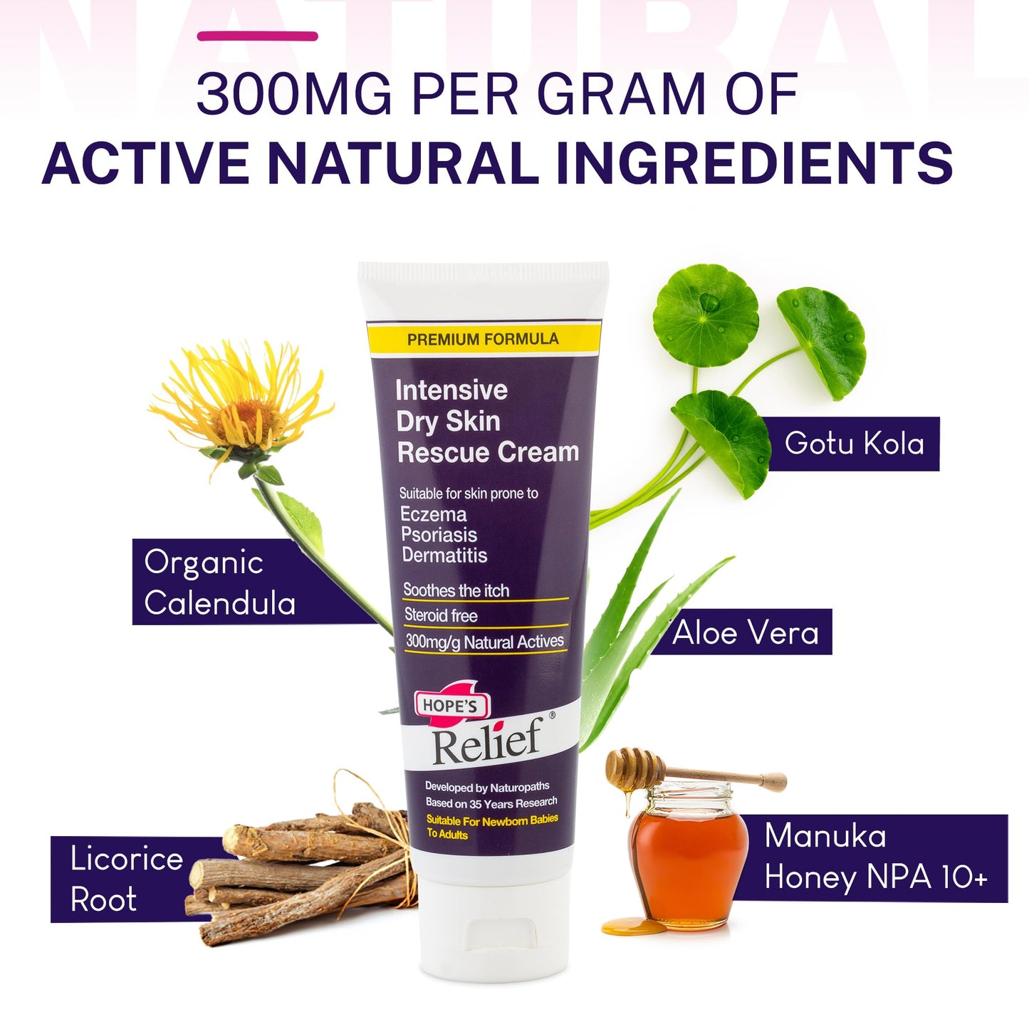 Hope's Relief Premium Itchy Dry Skin125g