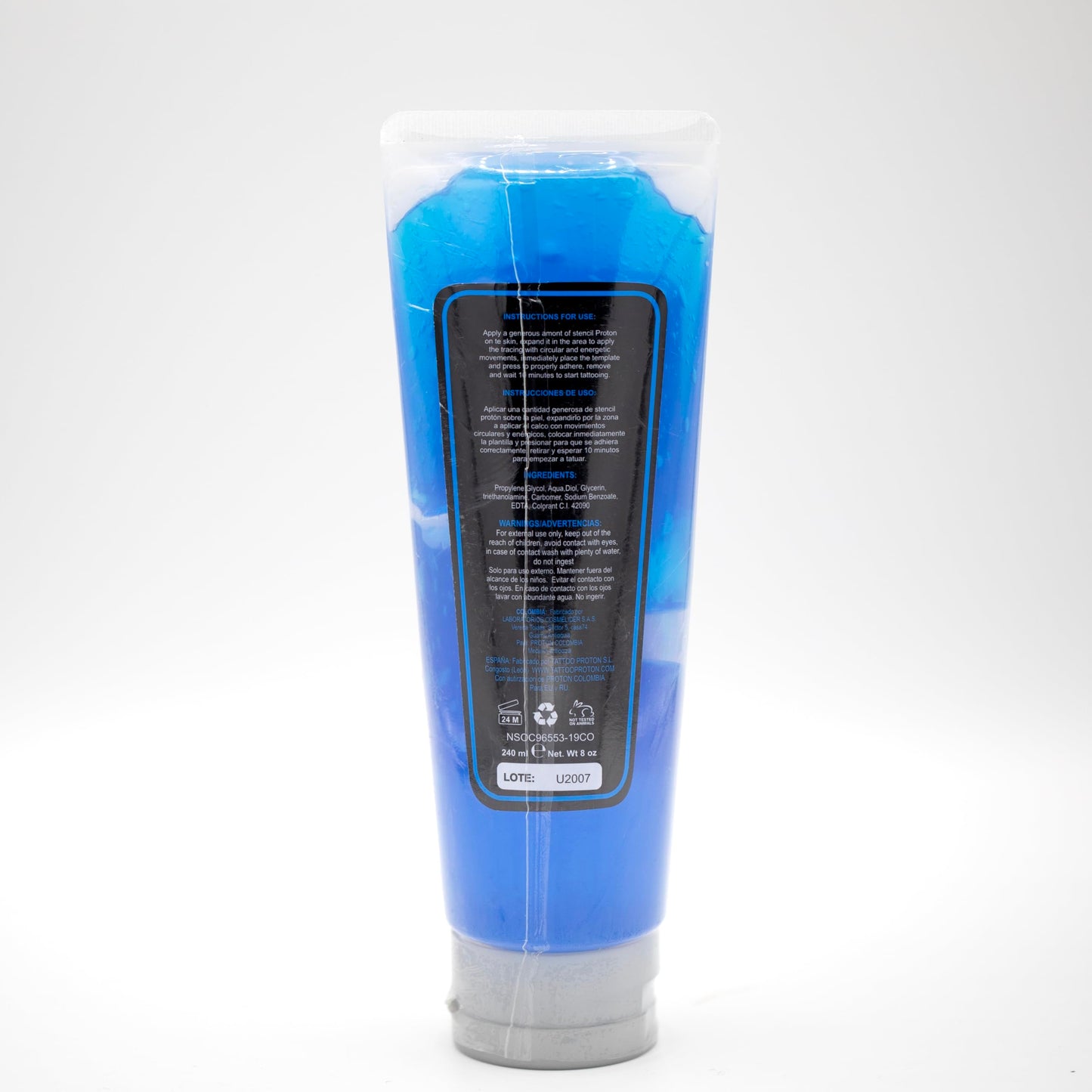 PROTON - Tattoo Stencil Primer Gel - Blue, 8oz