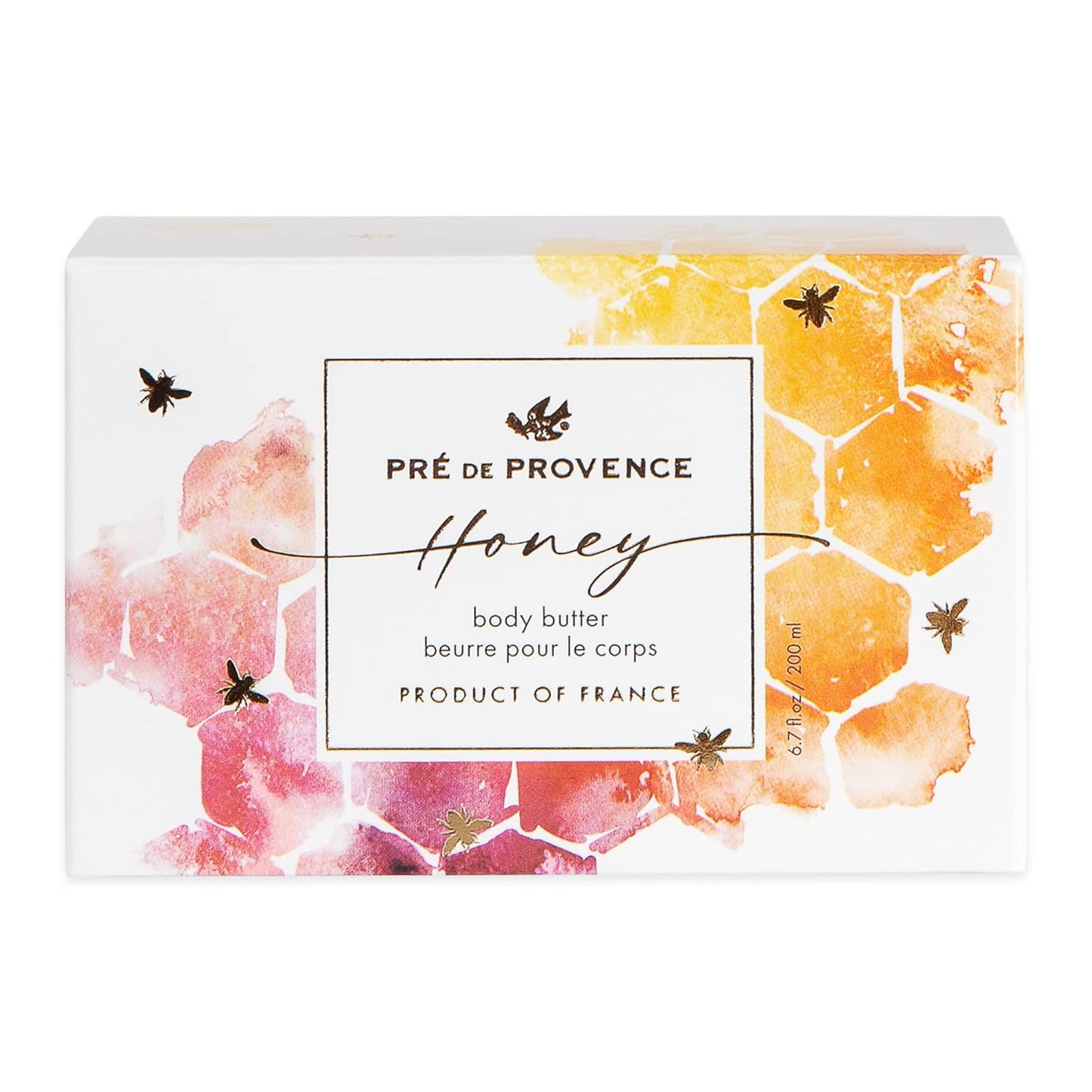 Pre de Provence Honey Collection Body Butter - Deeply Nourishing, 6.7 Fl Oz