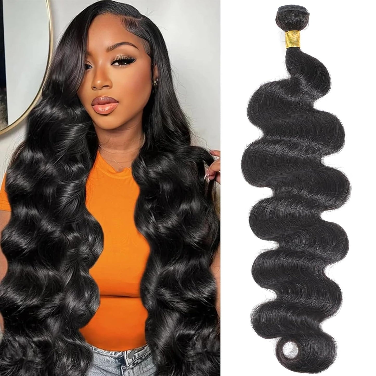 12A Human Hair Bundles 20 Inch Brazilian Body Wave Single Bundles 100% Brazilian Unprocessed Virgin Human Hair 1 Weave Bundle