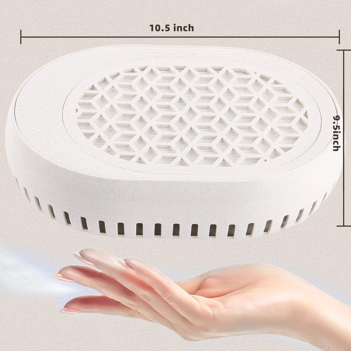 Nail Dust Collector - Voolex Low Noise Nail Fan with Reusable Filter | Professional Nail Art Tool for Salons
