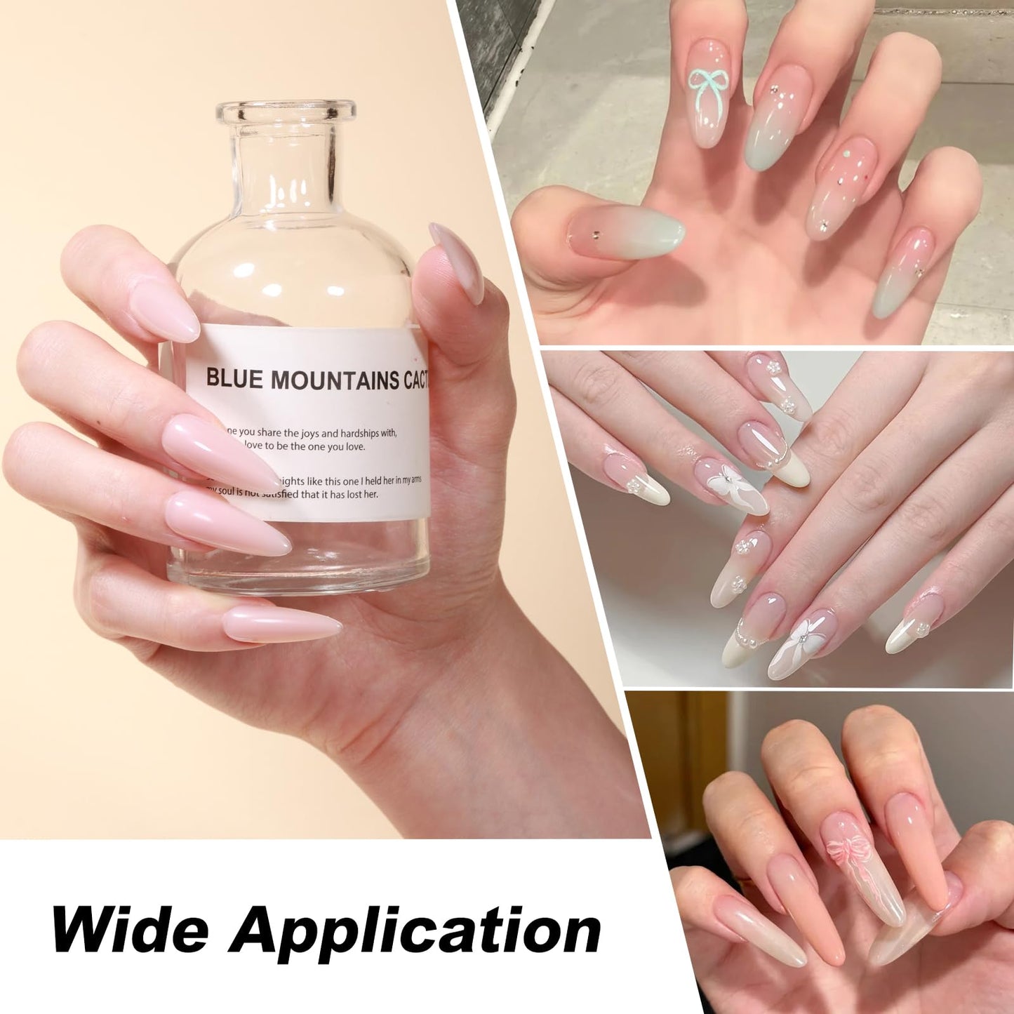 GELLAKTIK Builder Gel for Nails, 15ml 7 in 1 Builder Gel Nail Polish, LED Lamp Cured for Clear Rubber Base & Strengthener Extensions, Thickening, Repair, Salon-Quality DIY Manicure (Pink)