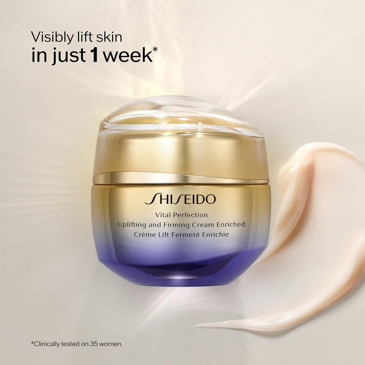 Shiseido Vital Perfection Uplifting and Firming Cream Enriched - Anti-Aging Moisturizer for Very Dry Skin - Visibly Lifts & Firms