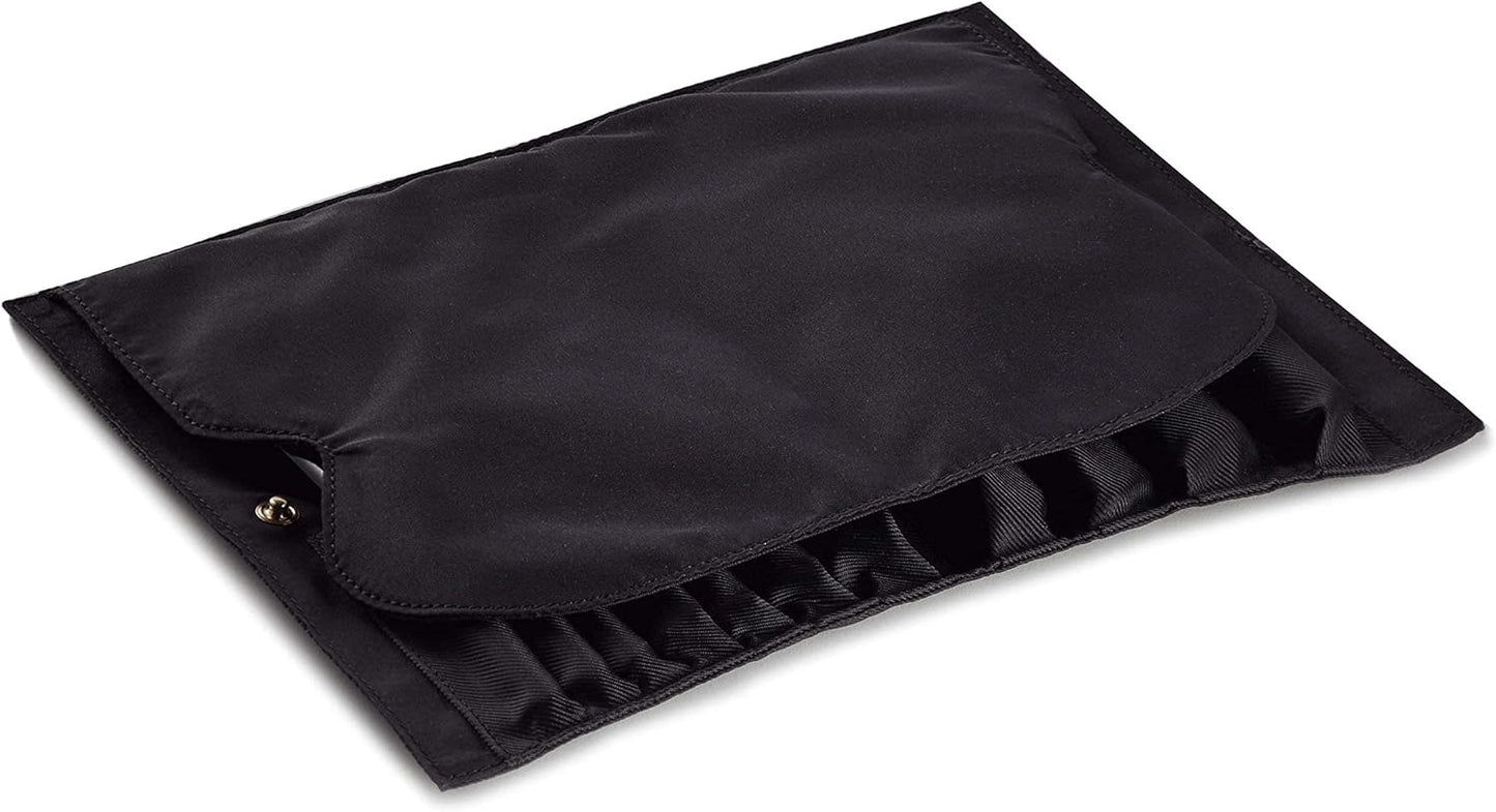 KUSSHI Travel Brush Organizer - Washable Snap Design for Easy Packing | Compact & Lightweight