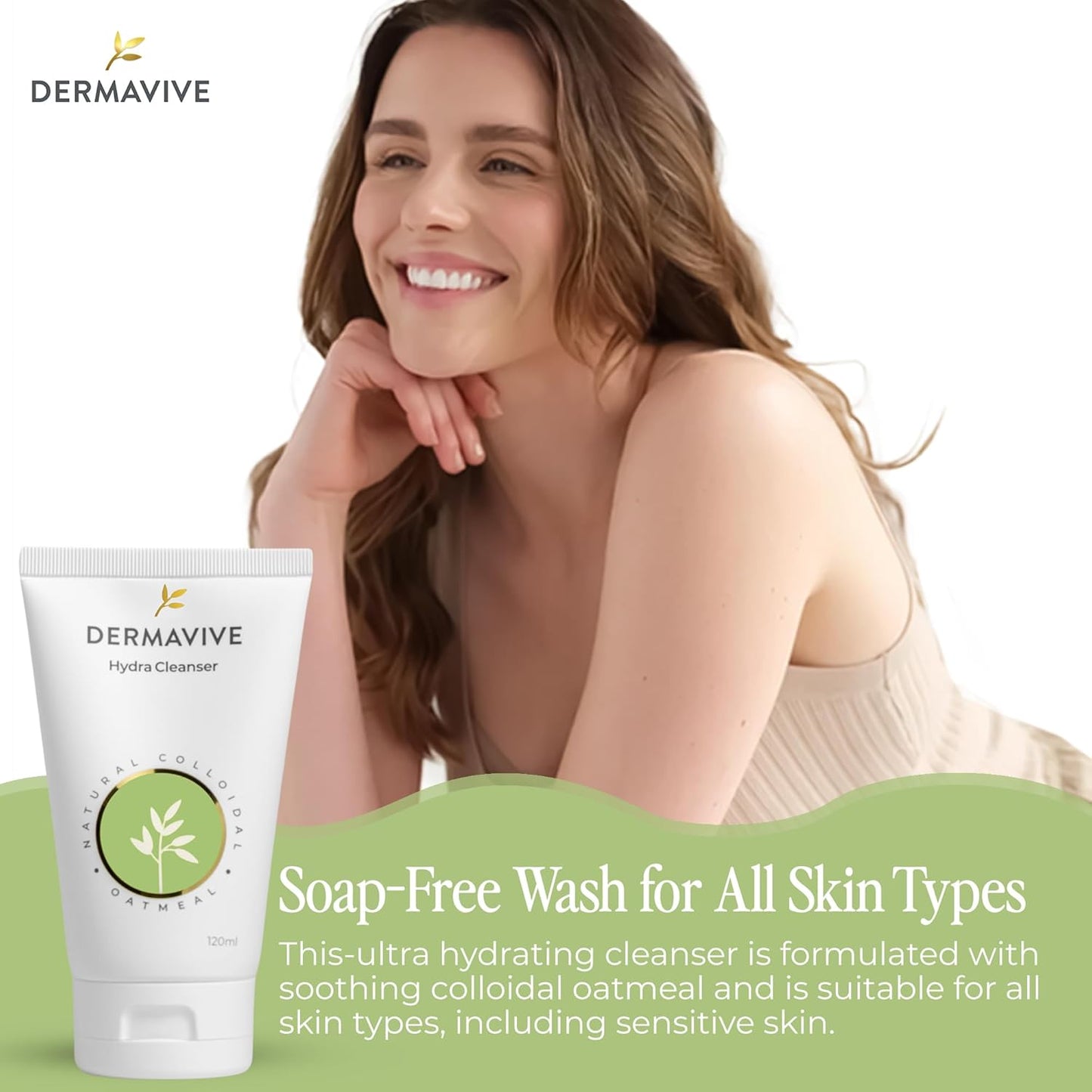 Sensitive Skin Care Bundle - Hydrating Facial Cleanser & Oatmeal Body Hydrator | For Dry, Flaky, Itchy Skin | 120ml + 100g