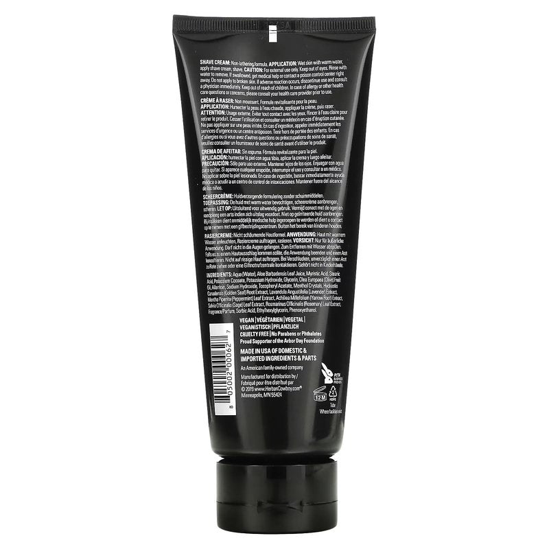 Herban Cowboy Dusk Aloe Shave Cream, 6.7 Ounce -- 3 per case.