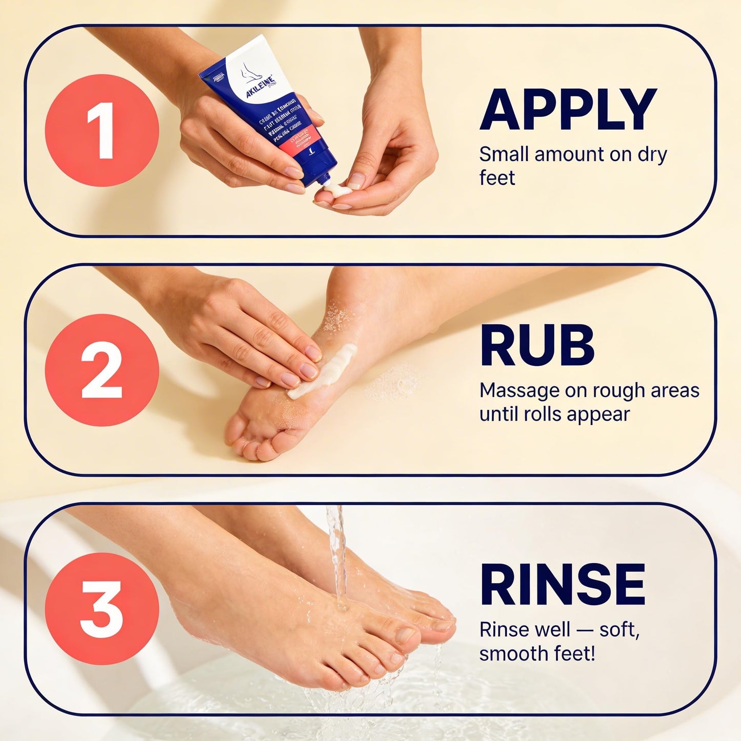 Foot Peeling Gommage Cream for Dry Feet with Calluses (150ml)