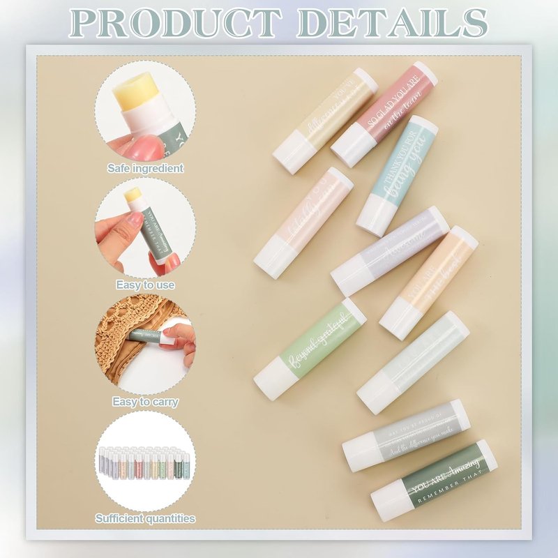 Employee Appreciation Gifts - 30 Sets Lip Balm Bulk for Nurses, Teachers & Coworkers | Perfect Thank You Favors for Events