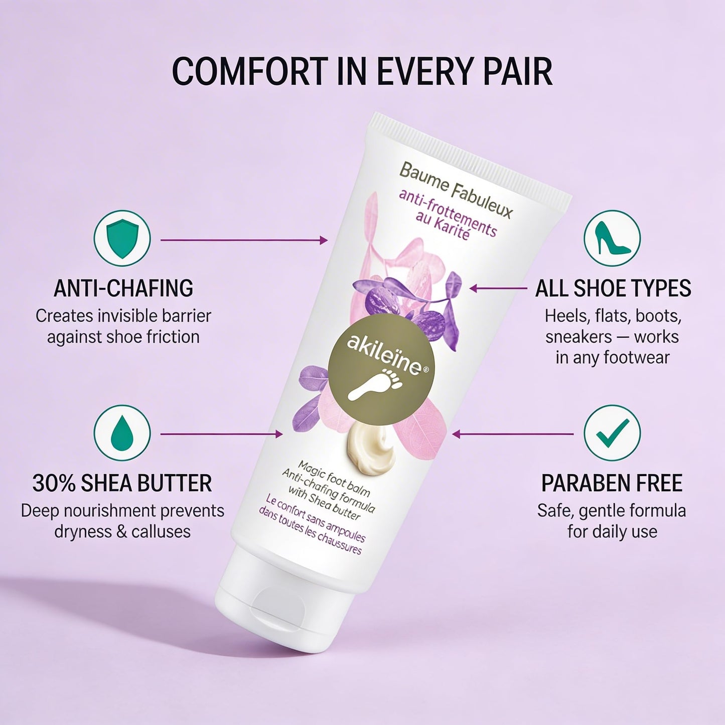 Akileine MAGIC FOOT BALM ANTI-CHAFING 75ML