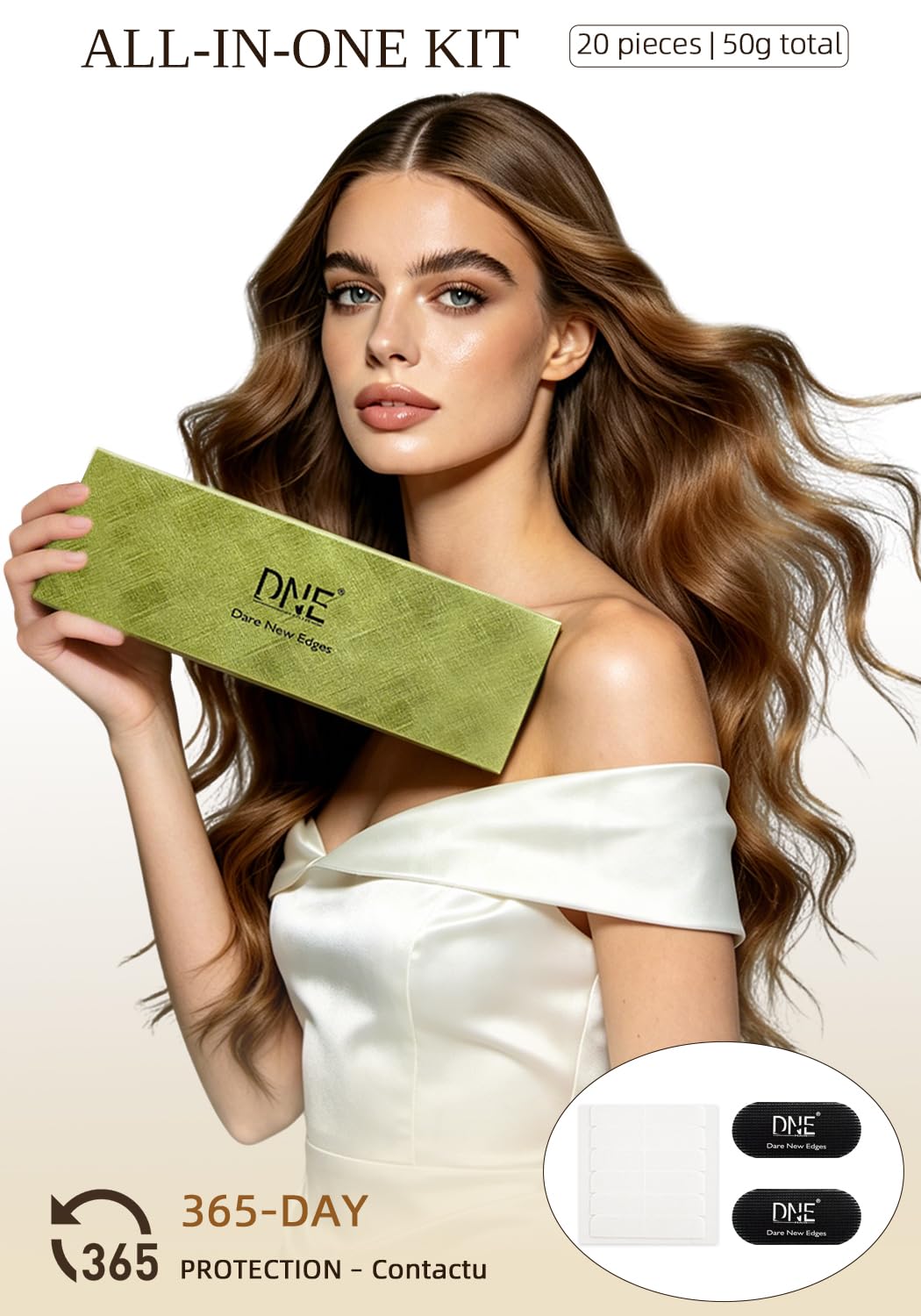 Real Human Hair Tape-In Extensions - 14 Inch, 20 Pcs, Seamless, #4 Medium Brown | Invisible & Straight