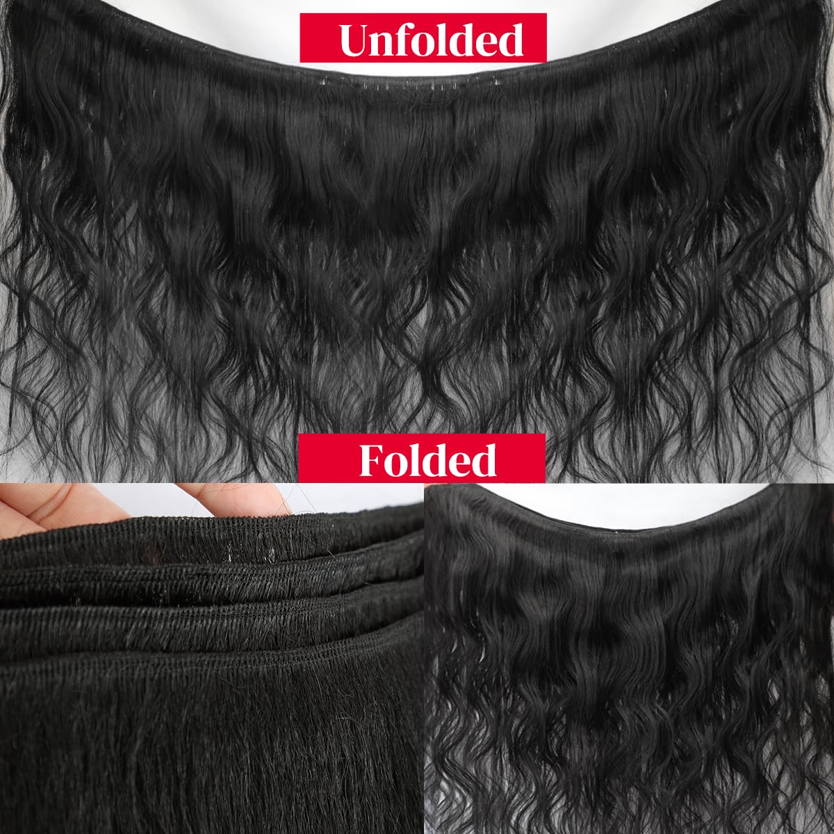 16 Inch Bundles Human Hair Body Wave 12A Brazilian Virgin Human Hair 1 Bundle 100% Unprocessed Quick Weave Hair Extensions Natural Black