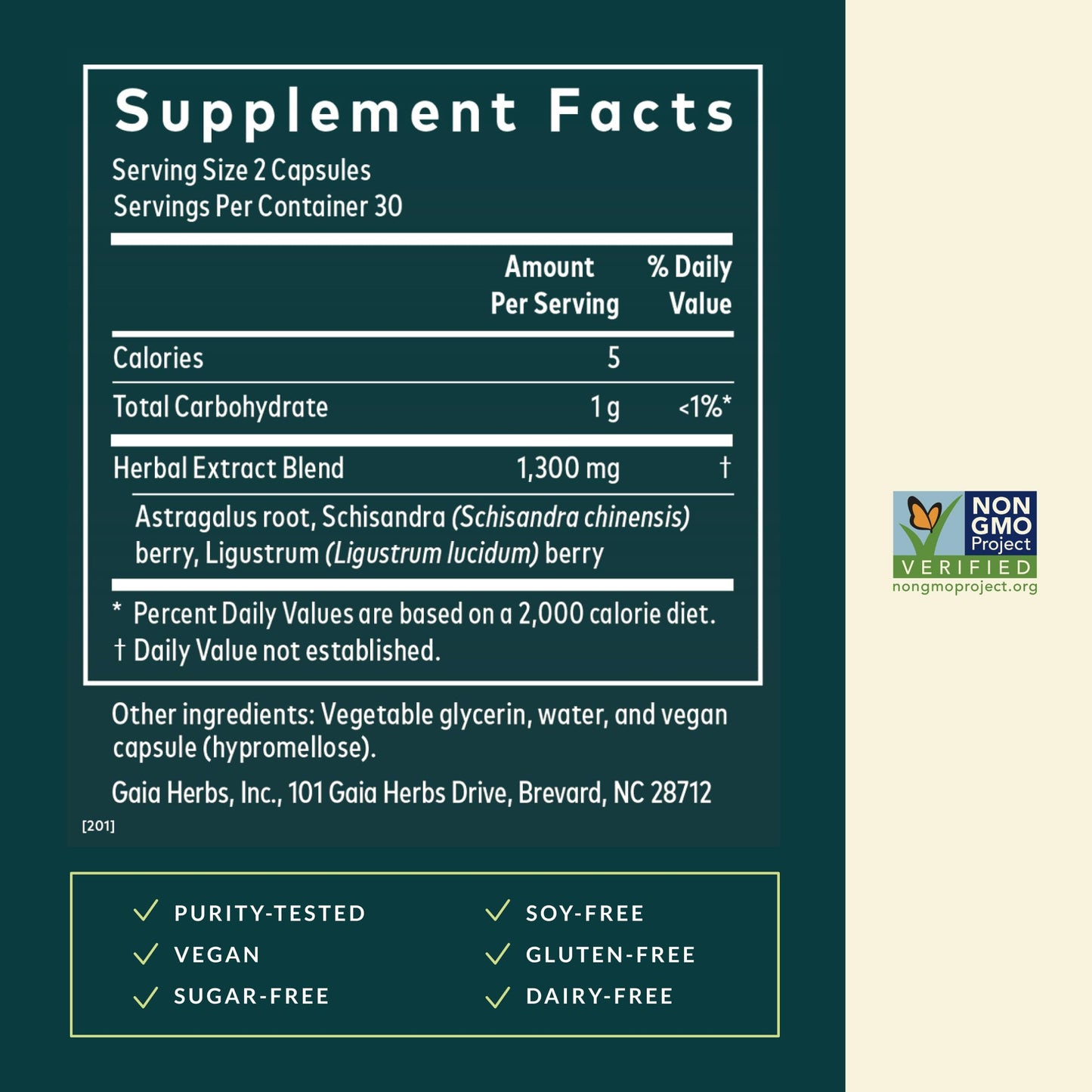 Gaia Herbs Astragalus Supreme - Immune & Antioxidant Support* - Herbal Supplement with Astragalus Root, Schisandra Berry & Ligustrum - 60 Vegan Liquid Phyto-Caps (30 Servings)