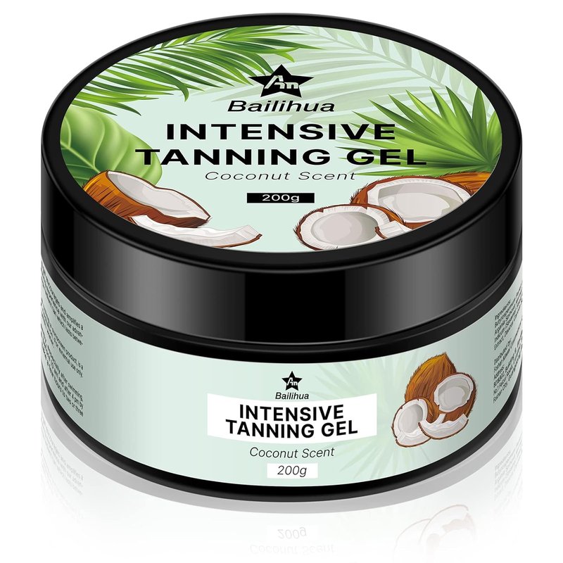 Tanning Accelerator Gel - Coconut Scented Tanning Cream for Deep, Radiant Color | 8 oz