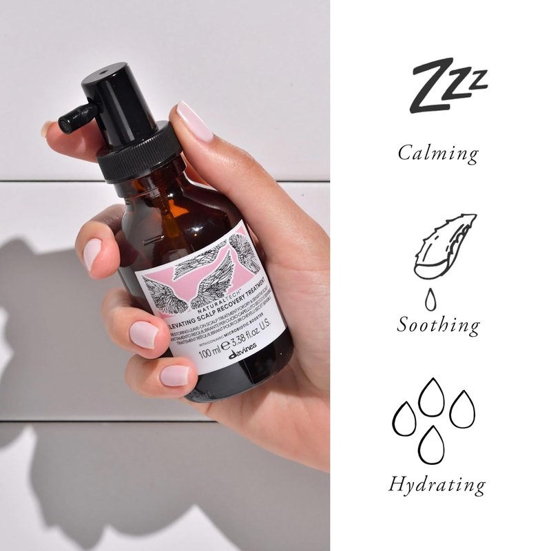 Davines Naturaltech Scalp Recovery Treatment - Leave-On Solution for Sensitive, Dehydrated Scalps | 3.38 Fl Oz